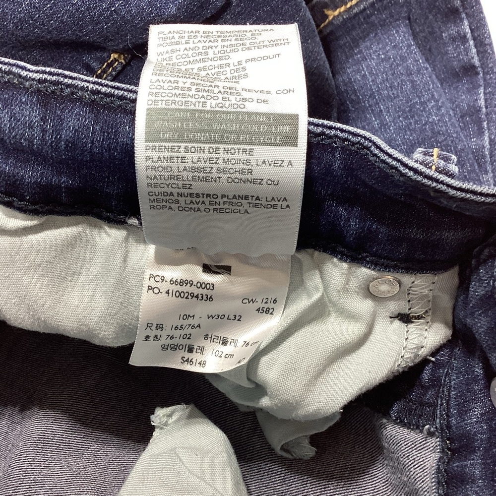Levi’s Denizen Modern Boot Cut Jeans 10M Women’s Dark Wash - Picture 4 of 10